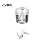 USB Electric Food Mixer Kitchen Garlic Chopper Meat Garlic Masher Garlic Press Vegetable Chili Chopper Press Mini Masher Machine