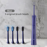 Sonic Electric Toothbrush Adult Timer Brush IPX7 Waterproof 6 Modes USB Charger Rechargeable Tooth Brushes Replacement Heads Set