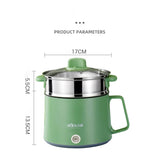Multifunction Cooking Machine Non-stick Pan Electric Rice Cooker Stainless Steel Cook Pot Household Dormitory Hot Pot 1-2 People