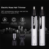 Rechargeable Nose Ear Trimmer Electric Beard Sideburns Eyebrow Razor Cleaner Shaving Hair Removal Shaver Trim Cutter Machine