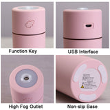 Minimalist Air Humidifier USB Mini Car Air Freshener Aroma Essential Diffuser with LED Night Light Mist Maker Air Purifier