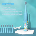 Sonic Children's Electric Toothbrush Kids 5 To 12 Years Old Cleaning Care Oral Bacteria 5 Replacement Brush Heads USB Charging